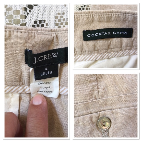 J. Crew Capri pants NWOT - Picture 3 of 3